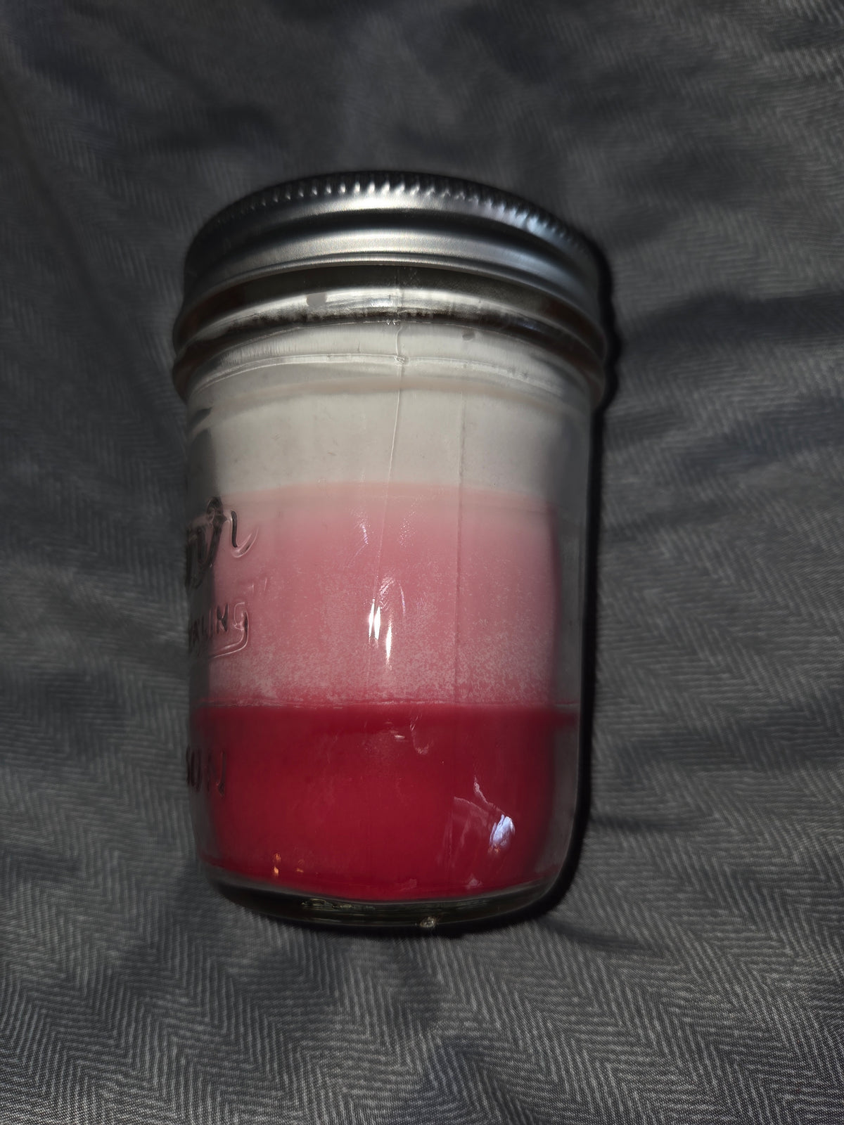 Valentine mason jar candle