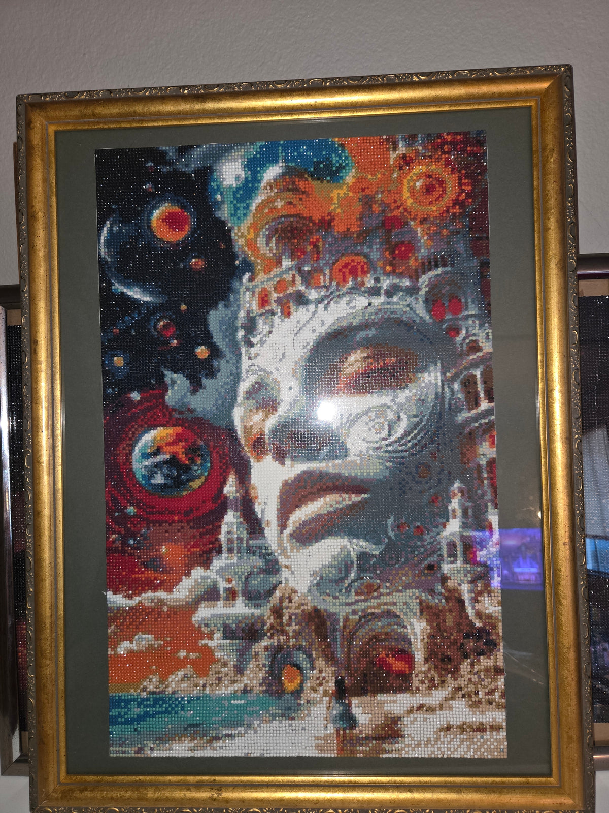Framed diamond art